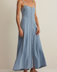 Z SUPPLY ANGEL EYES TWILL MIDI DRESS