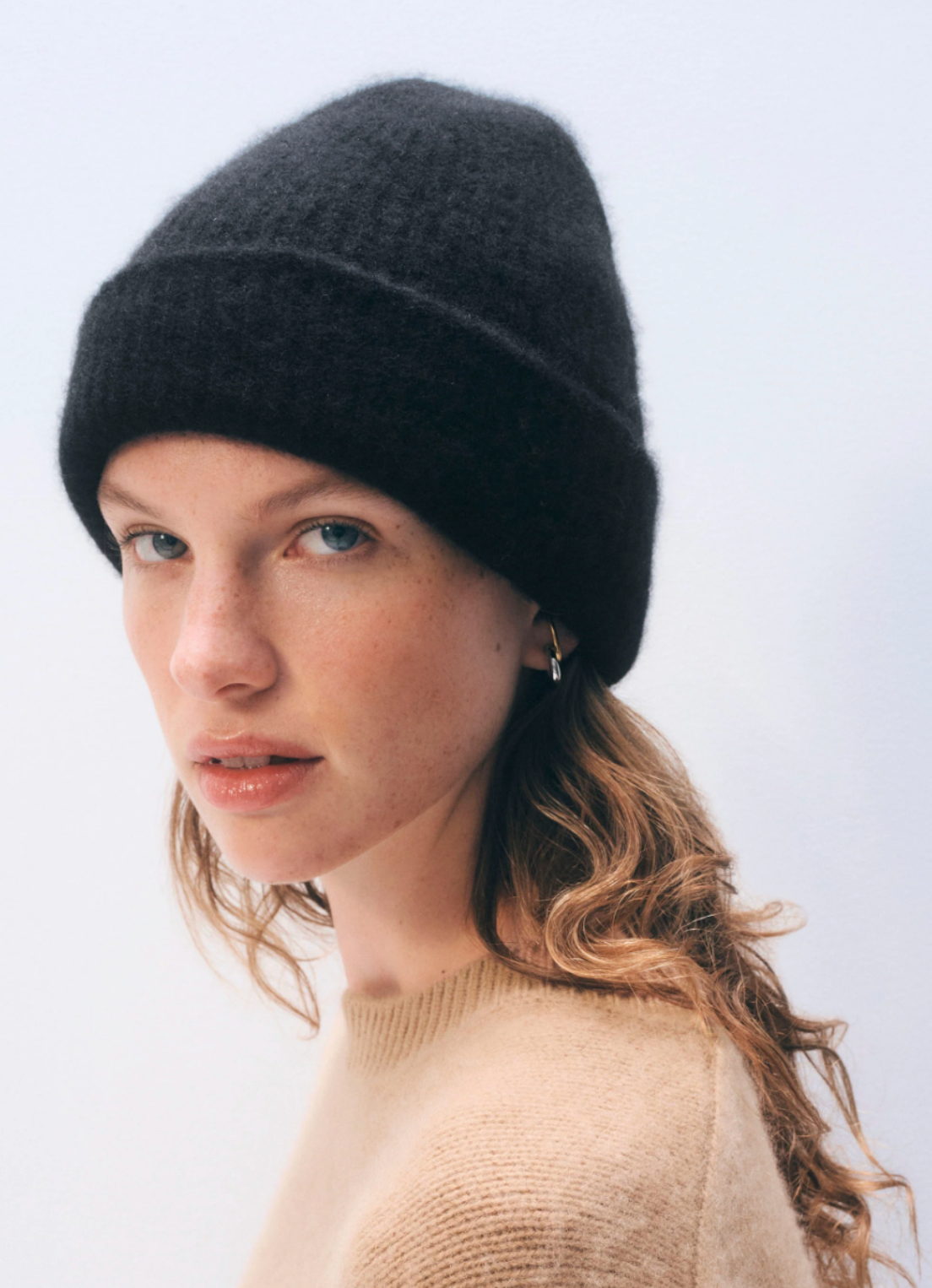 WHITE &amp; WARREN CASHMERE PLUSH RIB BEANIE