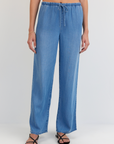 BELLA DAHL WIDE LEG DRAWSTRING PANT