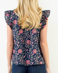 THML PENNY FLUTTER SLEEVE TOP