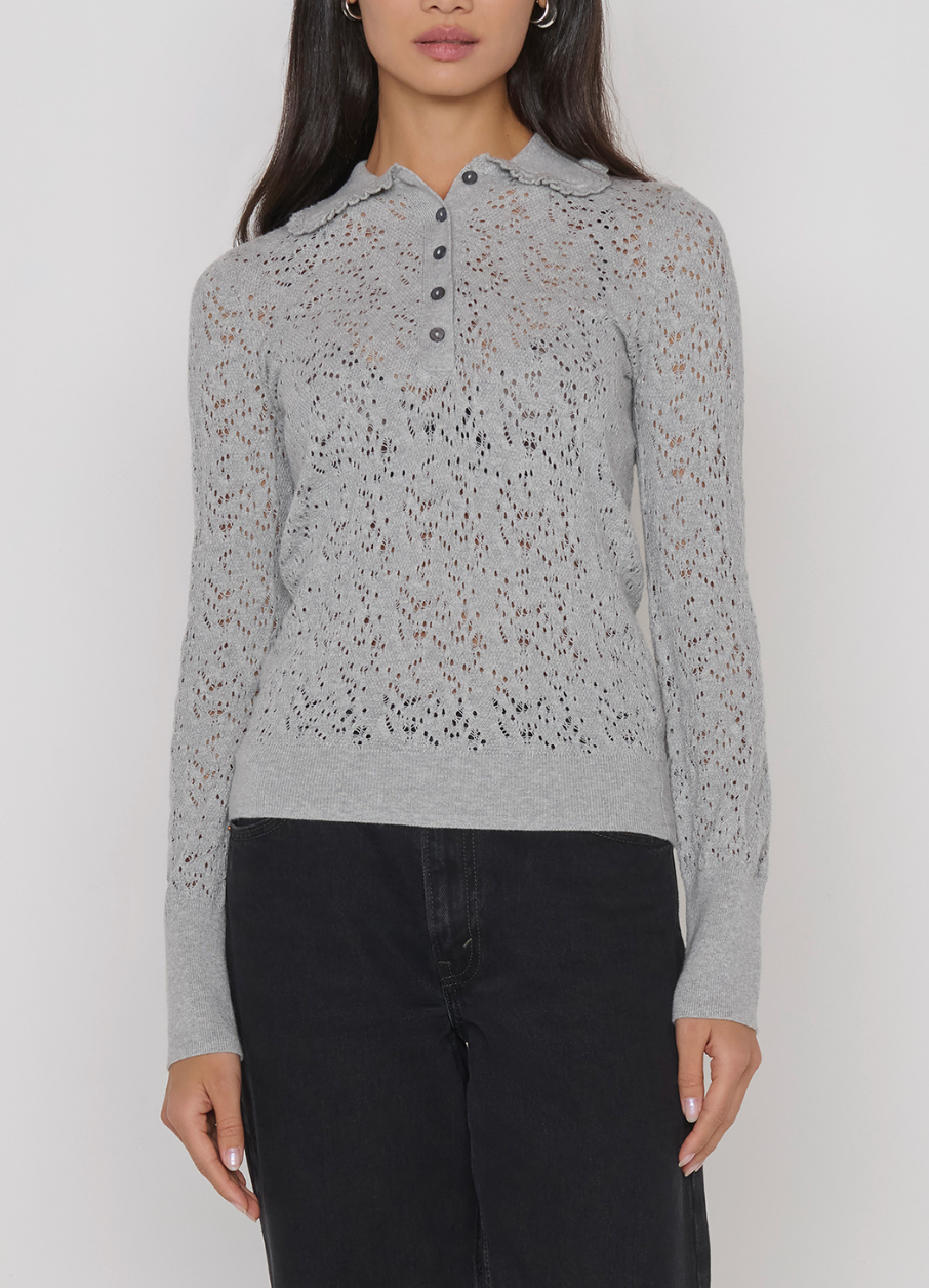NATION CHLOE LACE SWEATER
