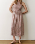 MARINE LAYER DARCY SMOCKED MAXI DRESS