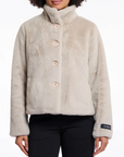 RINO & PELLE VIE SINGLE BREASTED FAUX FUR JACKET