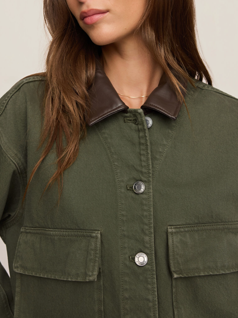 Z SUPPLY REY CROPPED CHORE JACKET