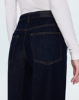 PISTOLA BEAU SEAMED CRESCENT RAW JEAN