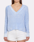 AUTUMN CASHMERE DISTRESSED INKED SCALLOP SHAKER V