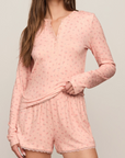 Z SUPPLY BETTER OFF DITSY LS TOP
