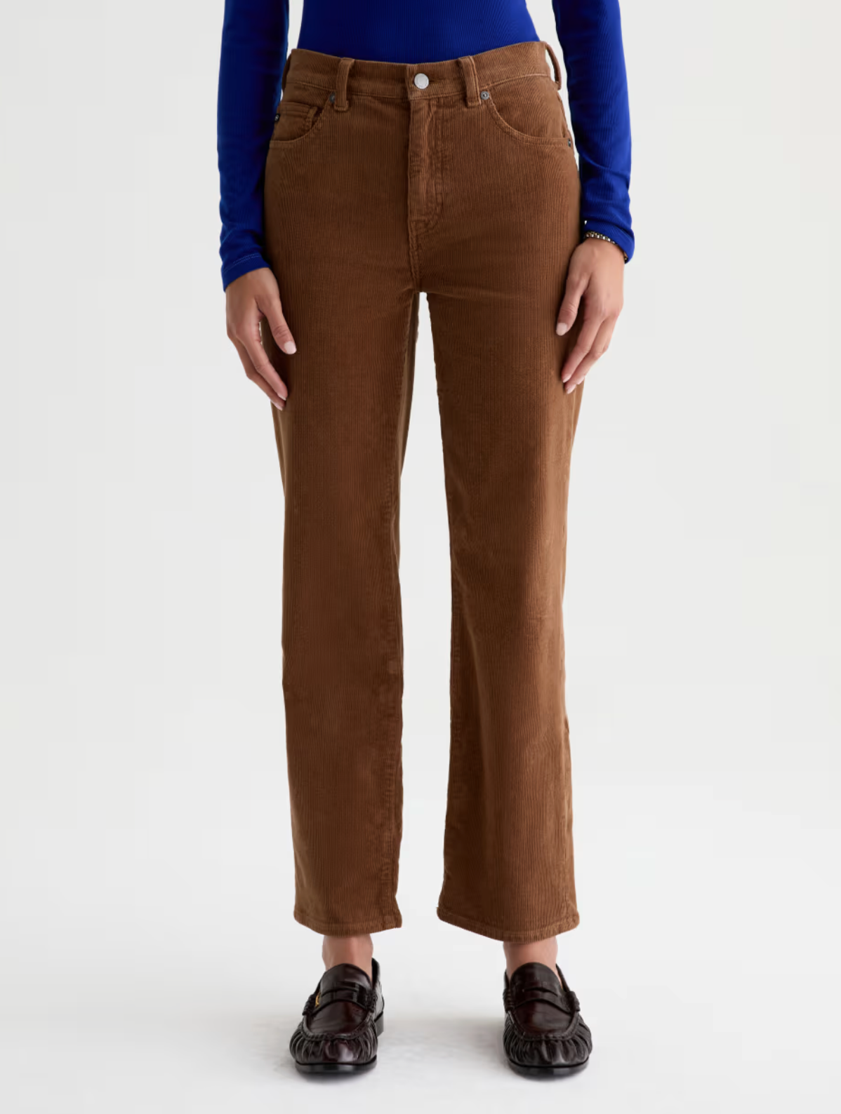 AG BRINLEY MID-RISE STRAIGHT CORDUROY