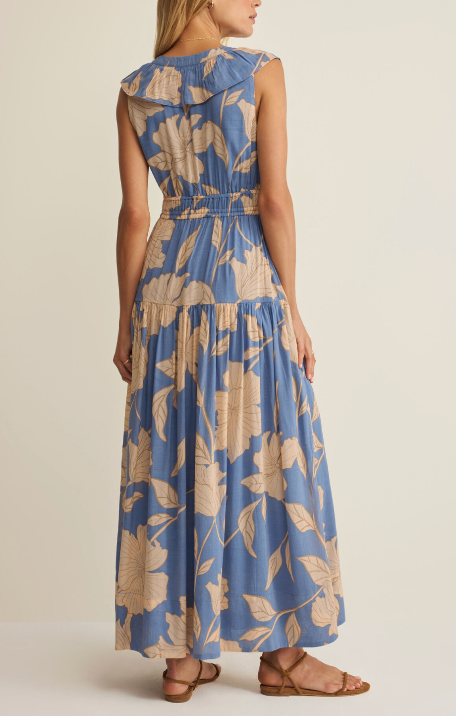 Z SUPPLY MALENE BLOOM FLORAL MAXI DRESS