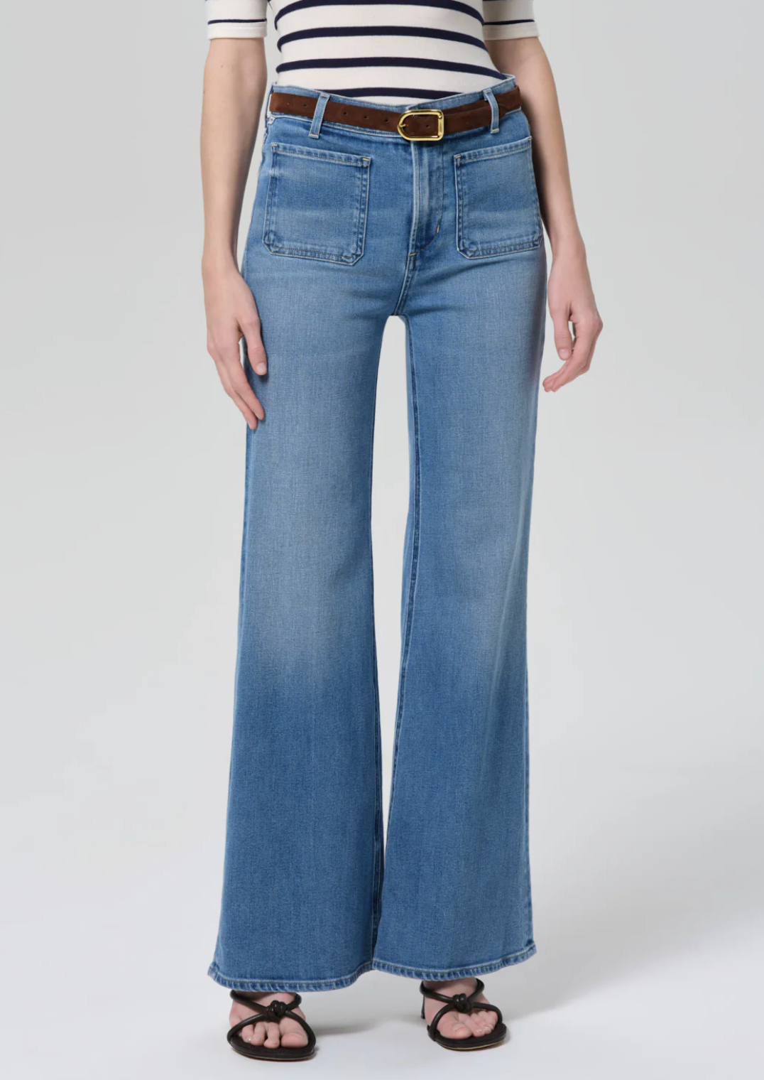 CITIZENS OF HUMANITY KIMBERLY 70'S PATCH POCKET FLARE ADORE – Indigo CITIZENS OF HUMANITY KIMBERLY 70'S PATCH POCKET FLARE ADORE – Indigo