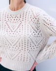 WHITE & WARREN CASHMERE BLEND CREWNECK
