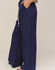 BELLA DAHL CLEAN WAIST PINTUCK WIDE LEG