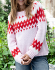 WOODEN SHIPS JAXON FAIR ISLE RAGLAN CHUNKY