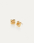 JENNY BIRD GOLD MINI WOVEN SQUARE EARRINGS