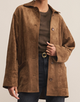 Z SUPPLY DECKER FAUX SUEDE CHORE JACKET
