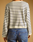 MIOU MUSE STRIPED KNITTED TOP