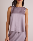 BELLA DAHL SLEEVELESS CREW NECK TOP