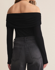 Z SUPPLY WHIMSY OFF SHOULDER MESH TOP
