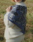 MAISON LECOMTE FLAMENT WOOL & CASHMERE BANDANA SCARF