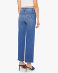 MOTHER THE MID RISE RAMBLER ZIP ANKLE FRAY DBO