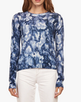 AUTUMN CASHMERE FLORAL PRINT CREW