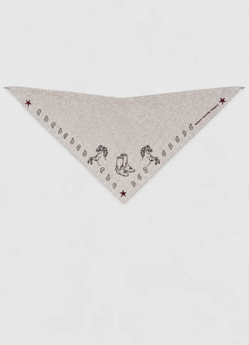 MAISON LECOMTE FLAMENT TRIANGLE MERINOS RODEO