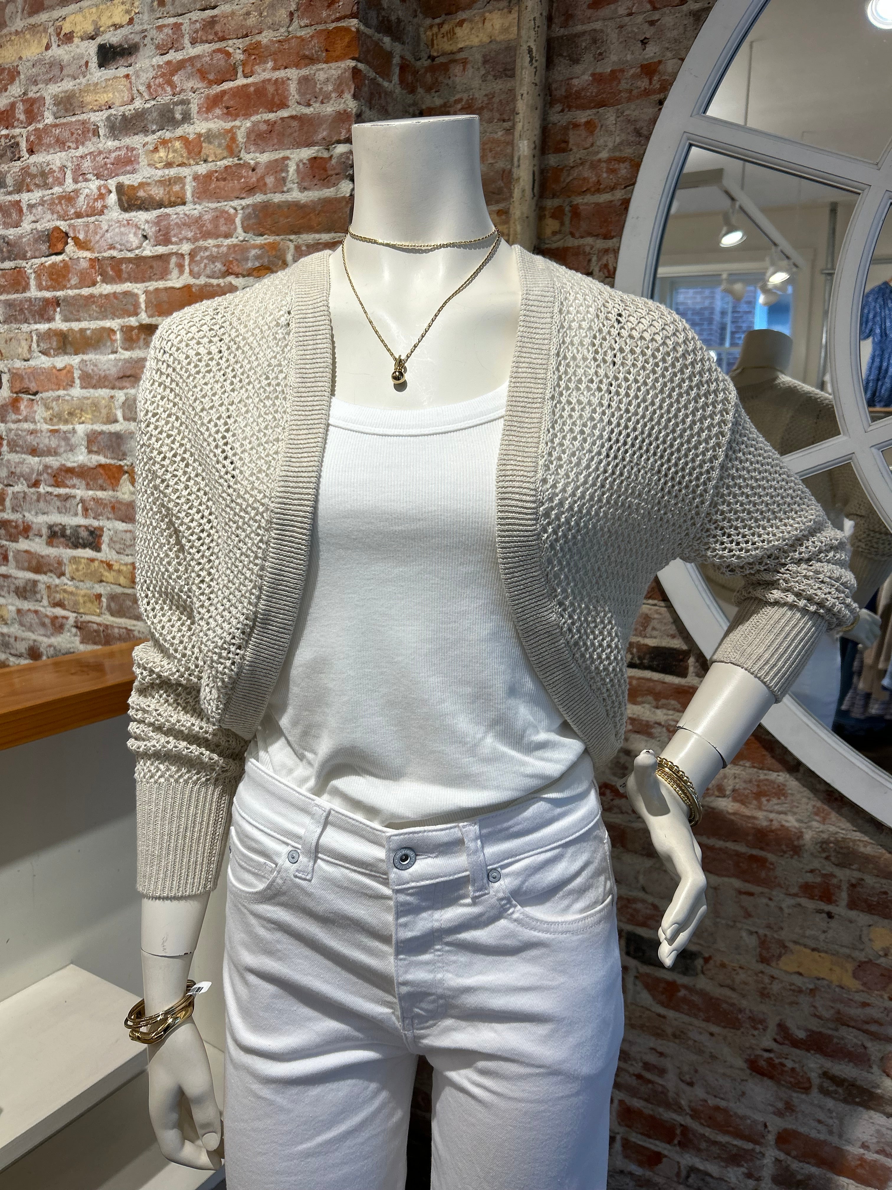 AUTUMN CASHMERE MESH SHRUG