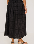 RAILS DAX EMBROIDERED MIDI SKIRT
