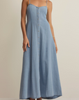 Z SUPPLY ANGEL EYES TWILL MIDI DRESS