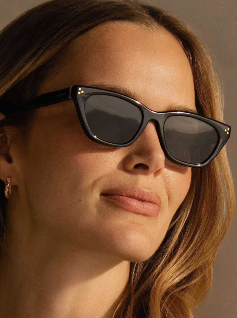Z SUPPLY MIDNITE SUNGLASSES - POLISHED BLACK/GREY
