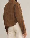 Z SUPPLY ALL DAY CROPPED SUEDE JACKET