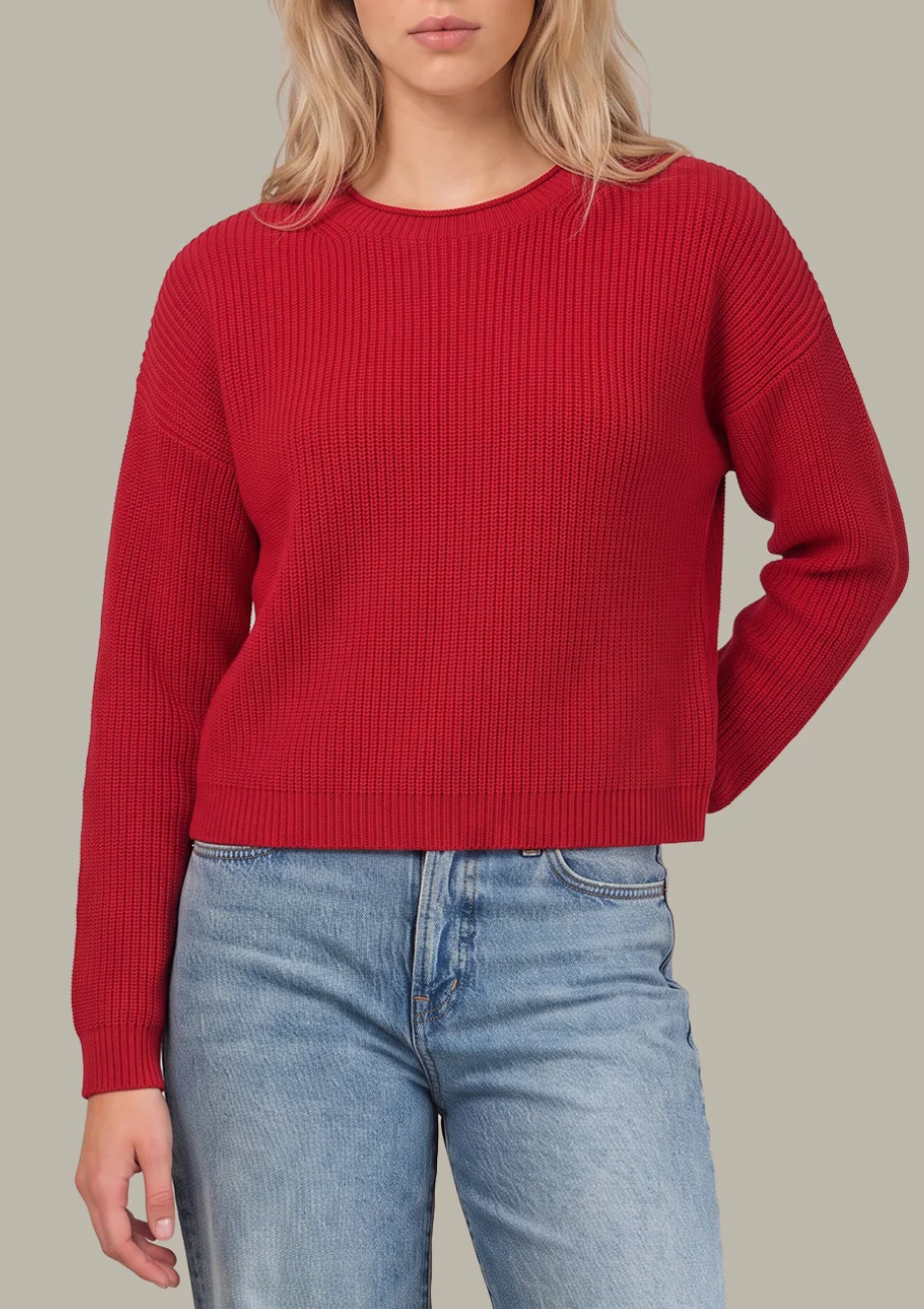 525 AMERICA DAPHNE CROPPED PULLOVER