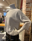 AUTUMN CASHMERE BOXY 3/4 SLEEVE TURTLENECK W/ BACK YOKE