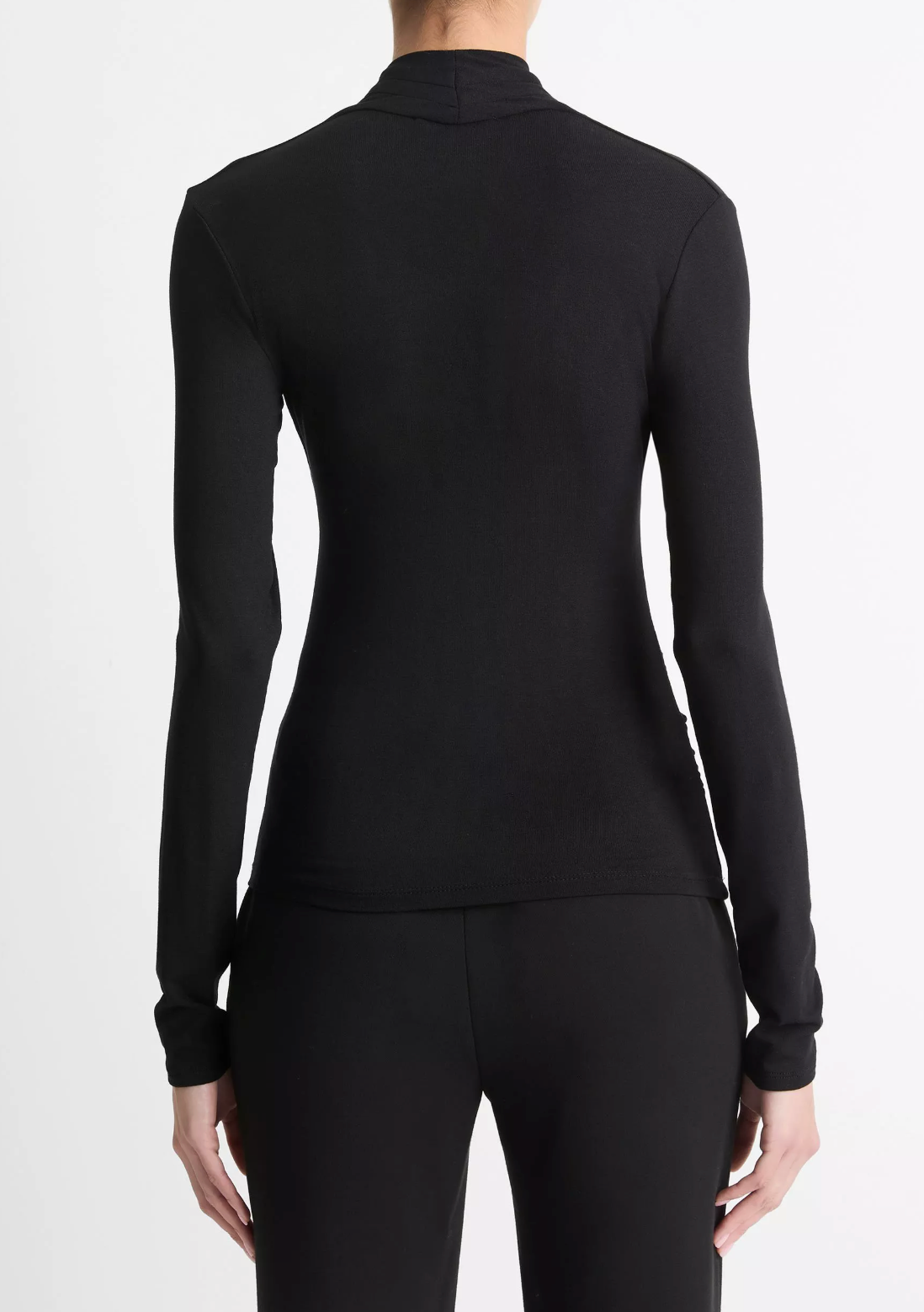 VINCE L/S FIXED WRAP TOP