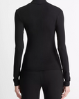 VINCE L/S FIXED WRAP TOP
