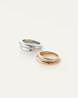 JENNY BIRD (SIZE 7) TWO-TONE LENNON RING SET