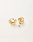 JENNY BIRD GOLD CHUNKY DOUNE HOOP