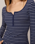 Z SUPPLY ANDIE STRIPED HENLEY TOP