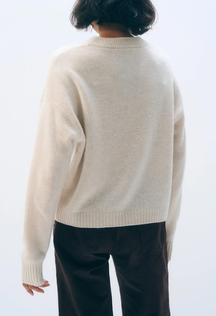 WHITE &amp; WARREN CASHMERE ARGYLE CREW