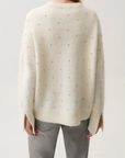 PISTOLA LUNA EMBELLISHED CREW NECK SWEATER