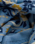 MAISON LECOMTE FLAMENT SECRET GARDEN WOOL + SILK SCARF
