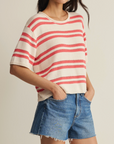 Z SUPPLY PRADO STRIPE SWEATER TEE