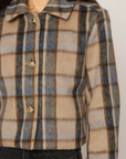 Z SUPPLY PETRA PLAID SHRUNKEN JACKET