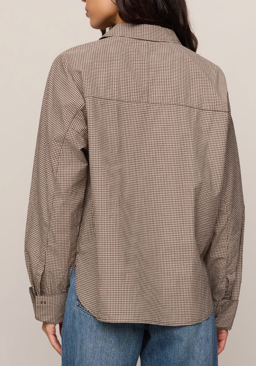 Z SUPPLY ON DUTY GINGHAM BUTTON UP TOP