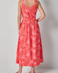 LILLA P POPLIN MAXI YOKE DRESS