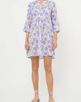 OLIPHANT 3/4 SLEEVE PINTUCK DRESS