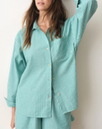 MARINE LAYER GRACEY OVERSIZED SEERSUCKER SHIRT