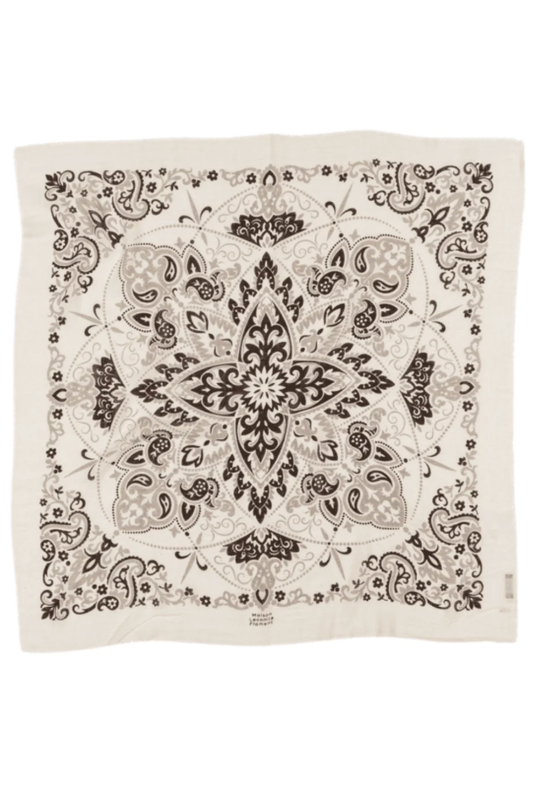 MAISON LECOMTE FLAMENT WOOL &amp; CASHMERE BANDANA SCARF
