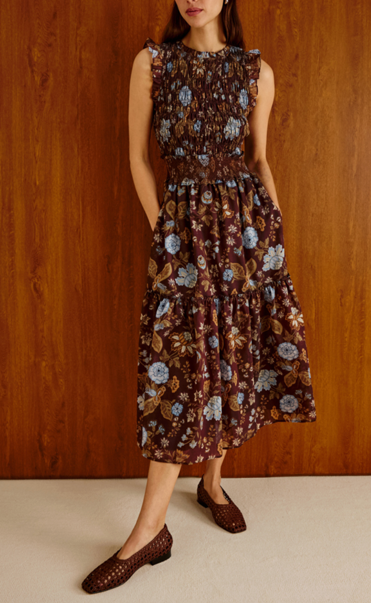 RAILS VIVIER SMOCKED DRESS