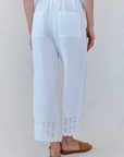BELLA DAHL BEACH CROP WITH EMBROIDERED HEM